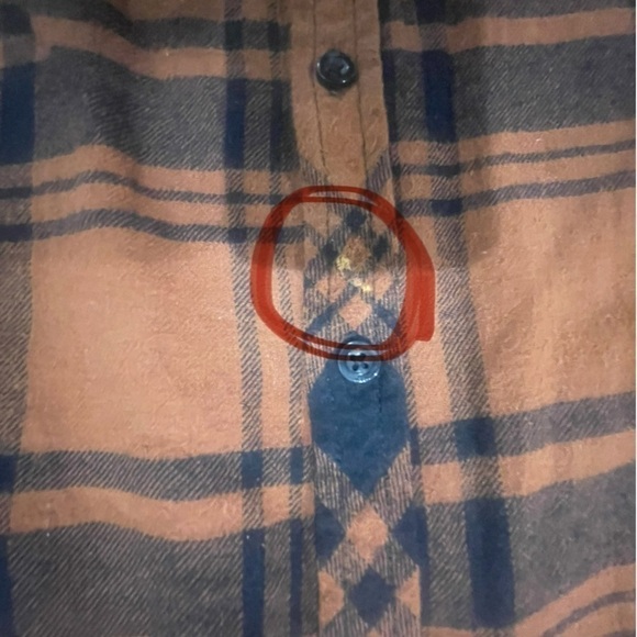 GAP Women’s XXL Flannel Shirt- Brown Plaid - Picture 5 of 10